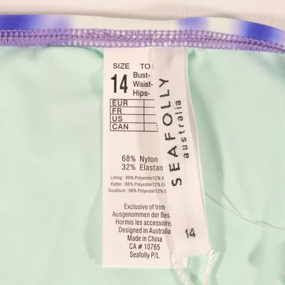 NWT Seafolly X Revolve Beach Break Ruched Retro Hipster Swim Bottoms - Picture 5 of 8